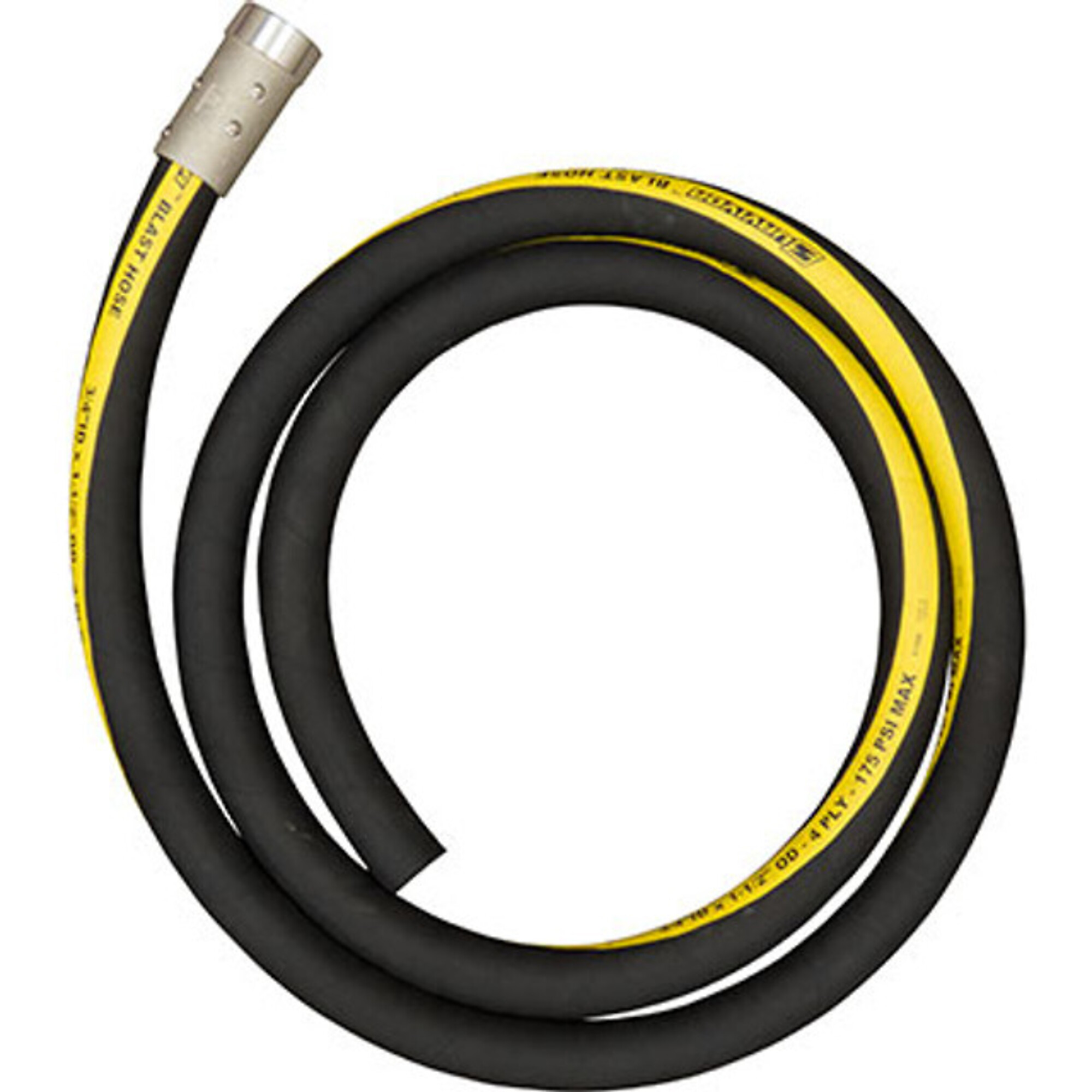Pirate Brand Blowdown Hose Assembly — 3/4in. ID x 10ft., 4-Ply Survivor Hose, 150 PSI Max, Model# 888-4115-00510PB